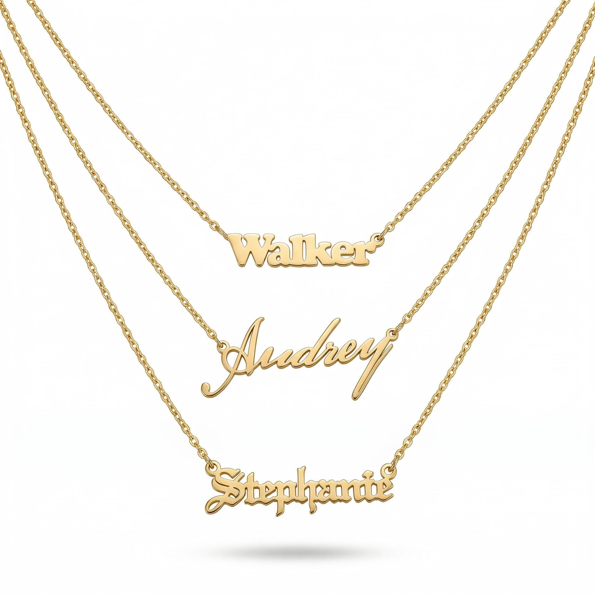 Customized Block Name Necklace Bold Statement Style With Street Luxury