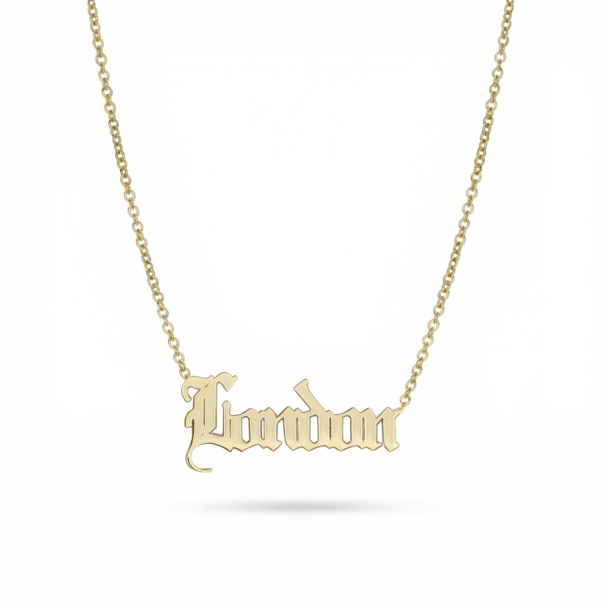 Customized Gothic Name Necklace Bold Statement Style With Street Luxury