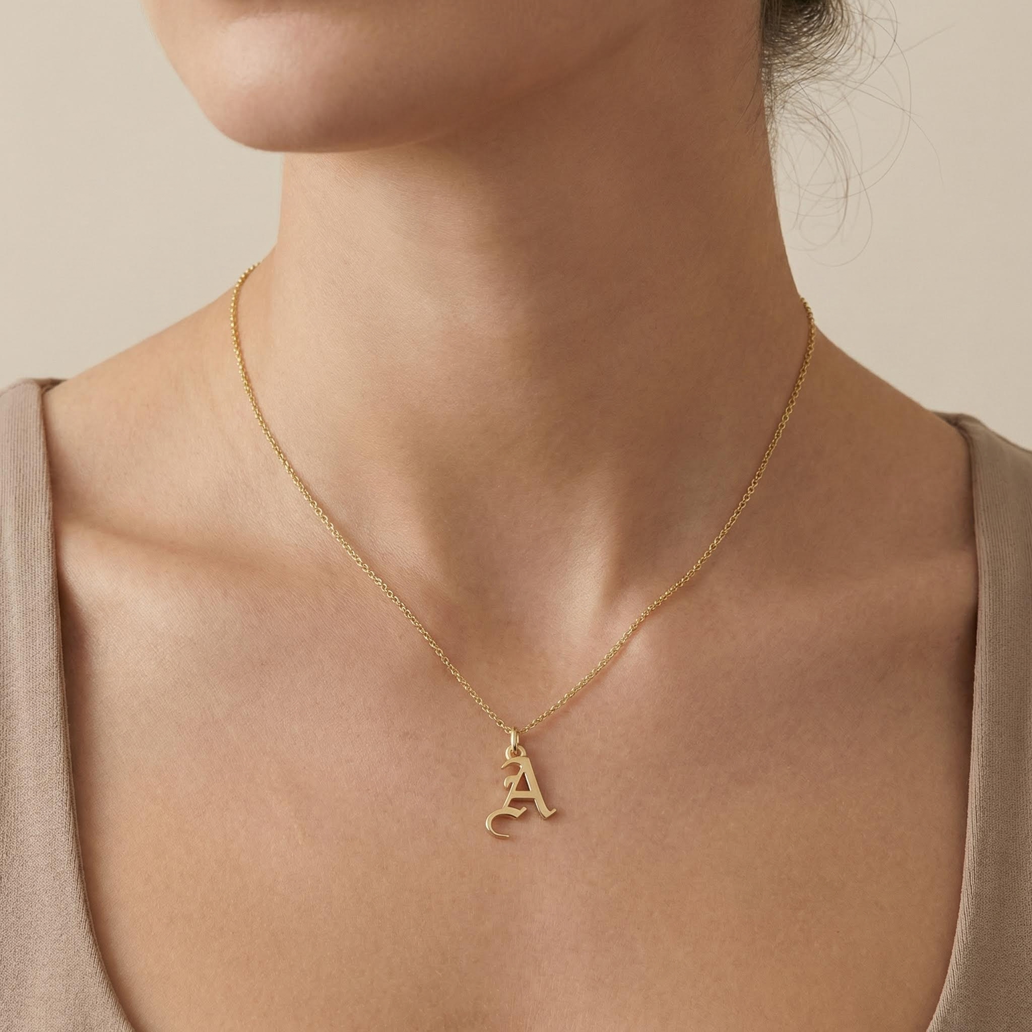 Gothic Initial Necklace Bold Statement Style With Street Luxury - Image 3