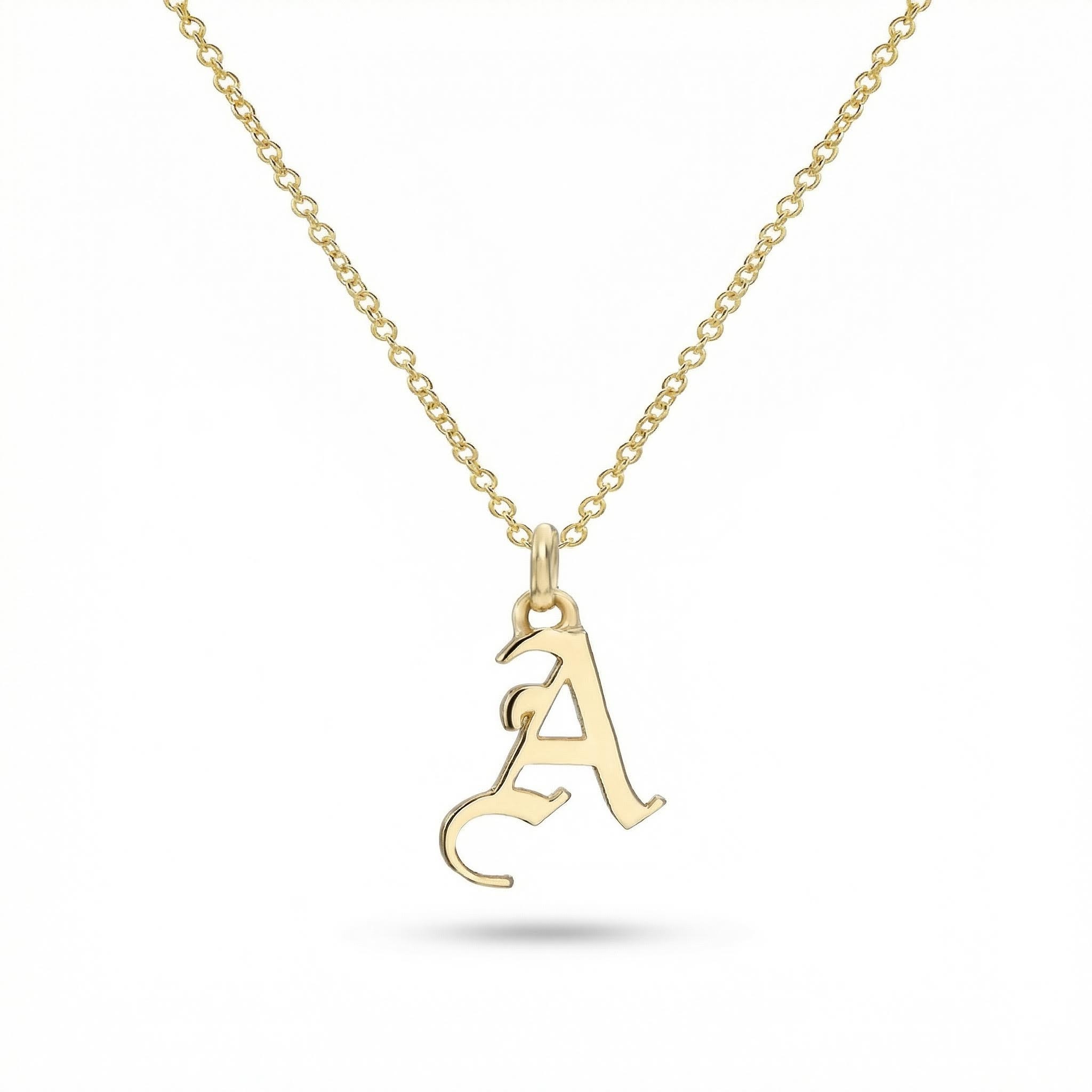 Gothic Initial Necklace Bold Statement Style With Street Luxury
