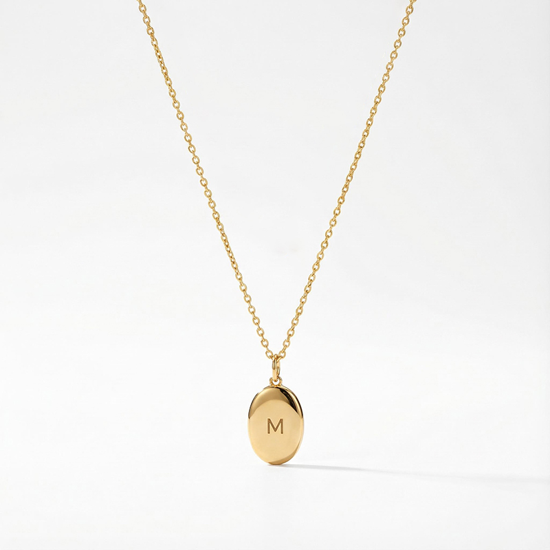 Custom Photo Oval Locket Necklace Pendant With Street Luxury Shine - Image 3