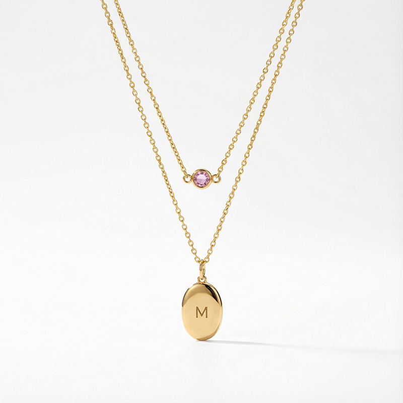 Custom Photo Oval Locket Necklace Pendant With Street Luxury Shine - Image 5