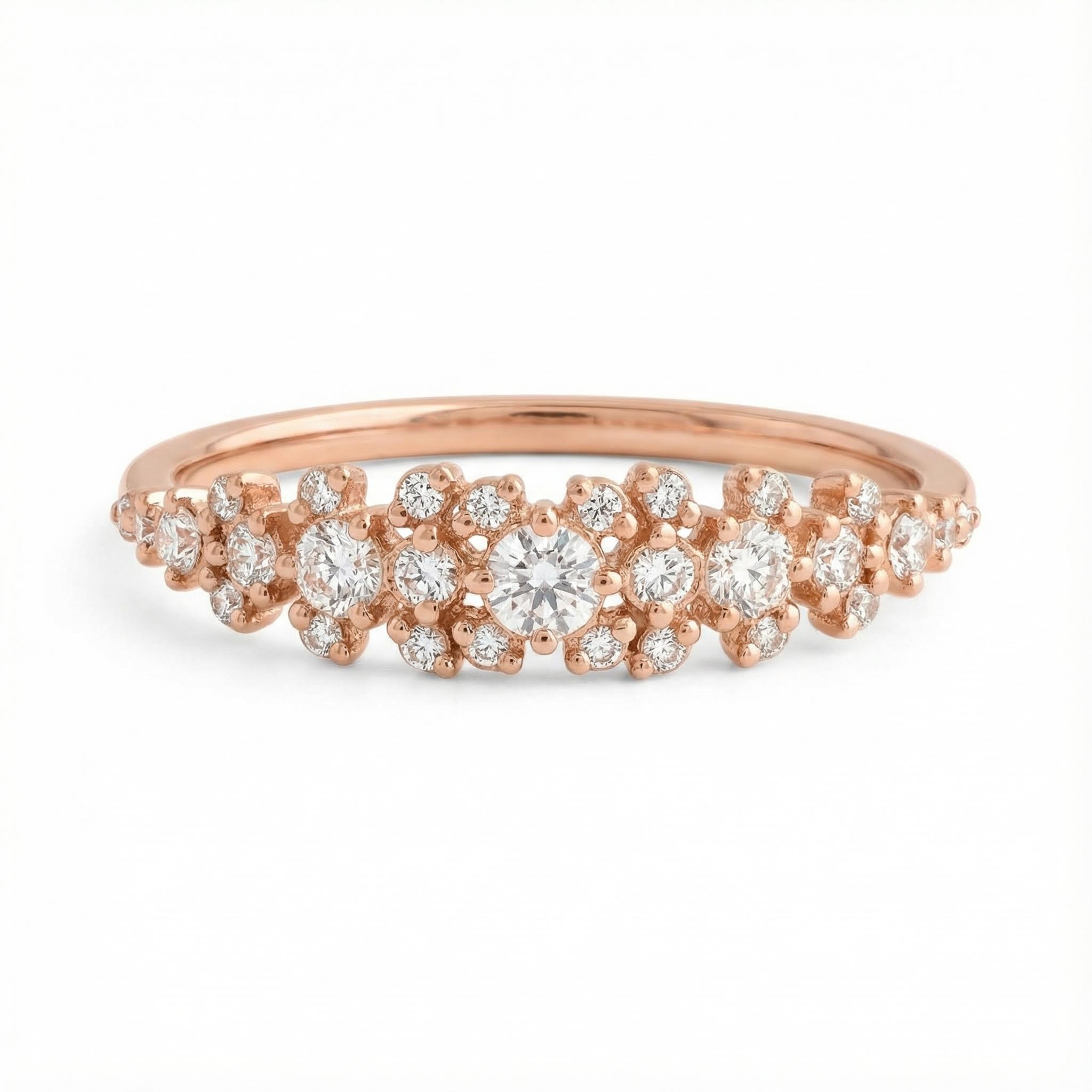 0.3ct. Tw. Round Cut Vvs Moissanite S925 Silver Wedding Band Iced Out - Image 4