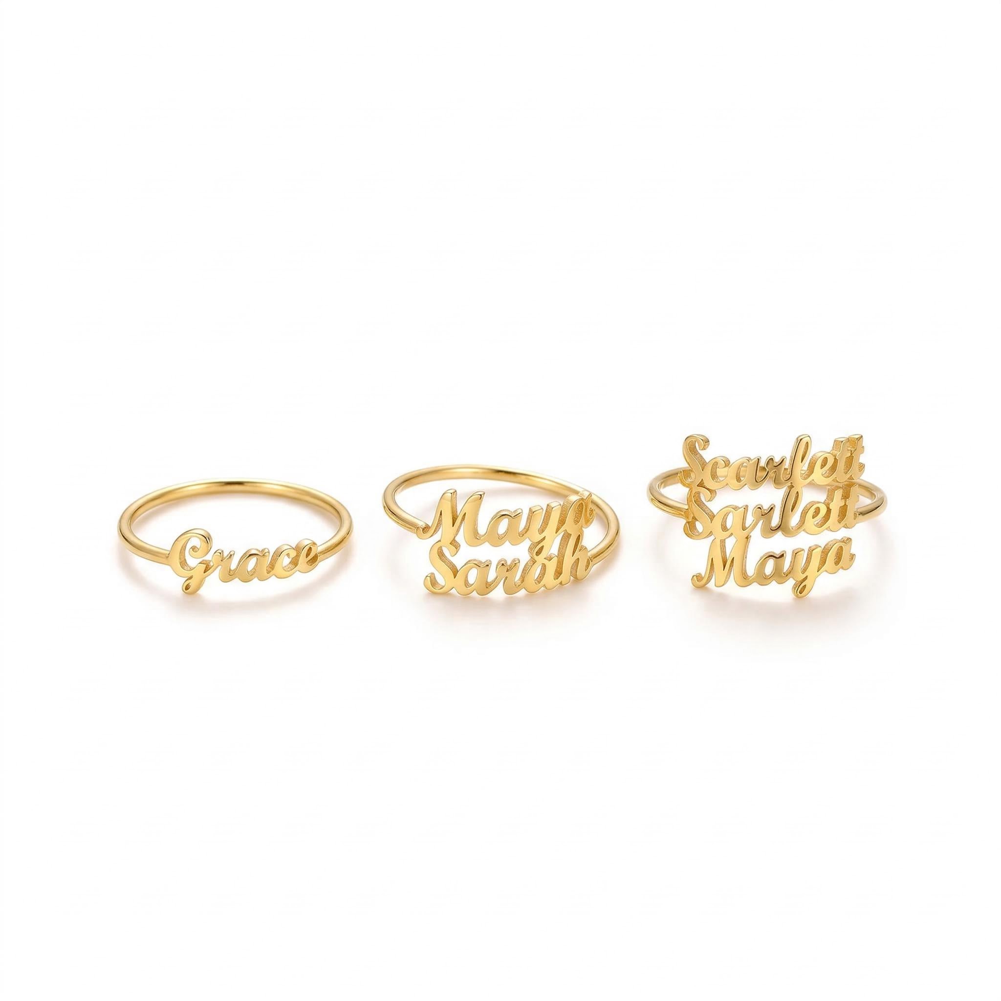 Personalized Multi Name Open Ring Bold Statement Style With Street Luxury - Image 3
