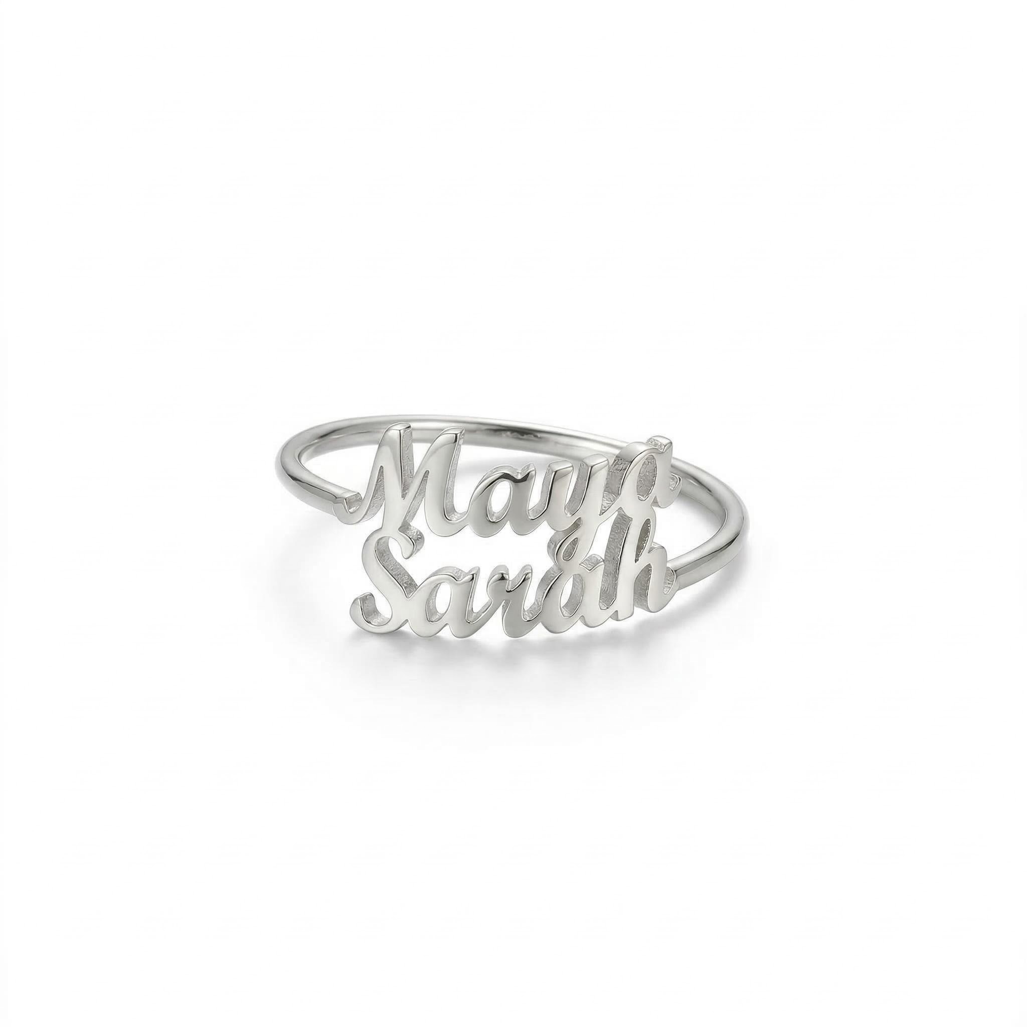 Personalized Multi Name Open Ring Bold Statement Style With Street Luxury - Image 5