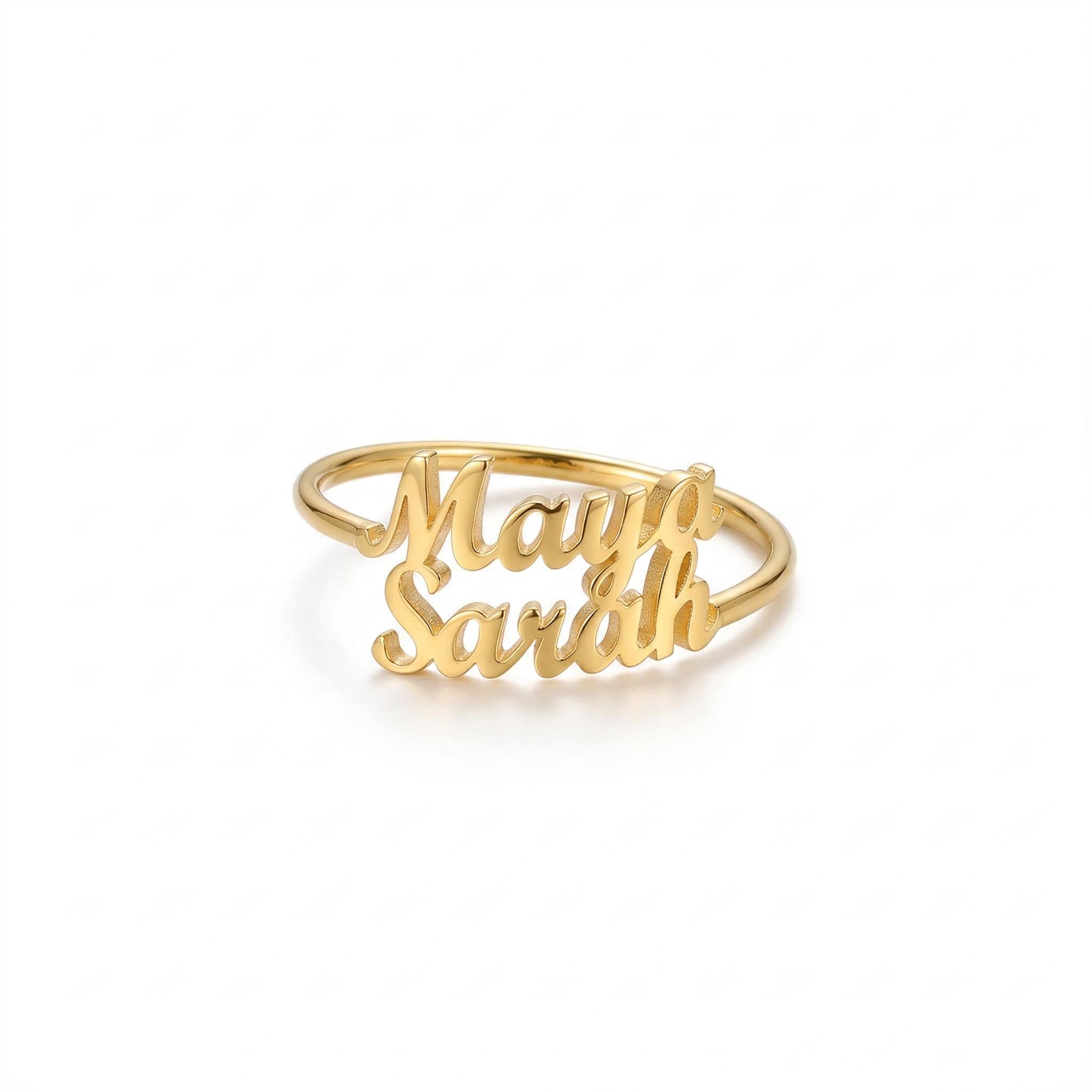 Personalized Multi Name Open Ring Bold Statement Style With Street Luxury