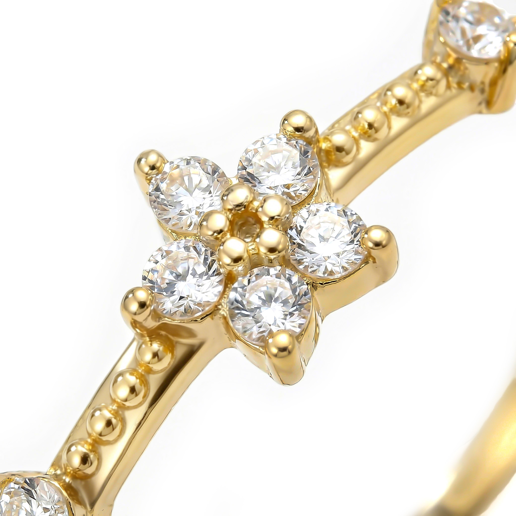 Colourful Tiny Flower Stacking Ring Bold Statement Style With Street Luxury - Image 4