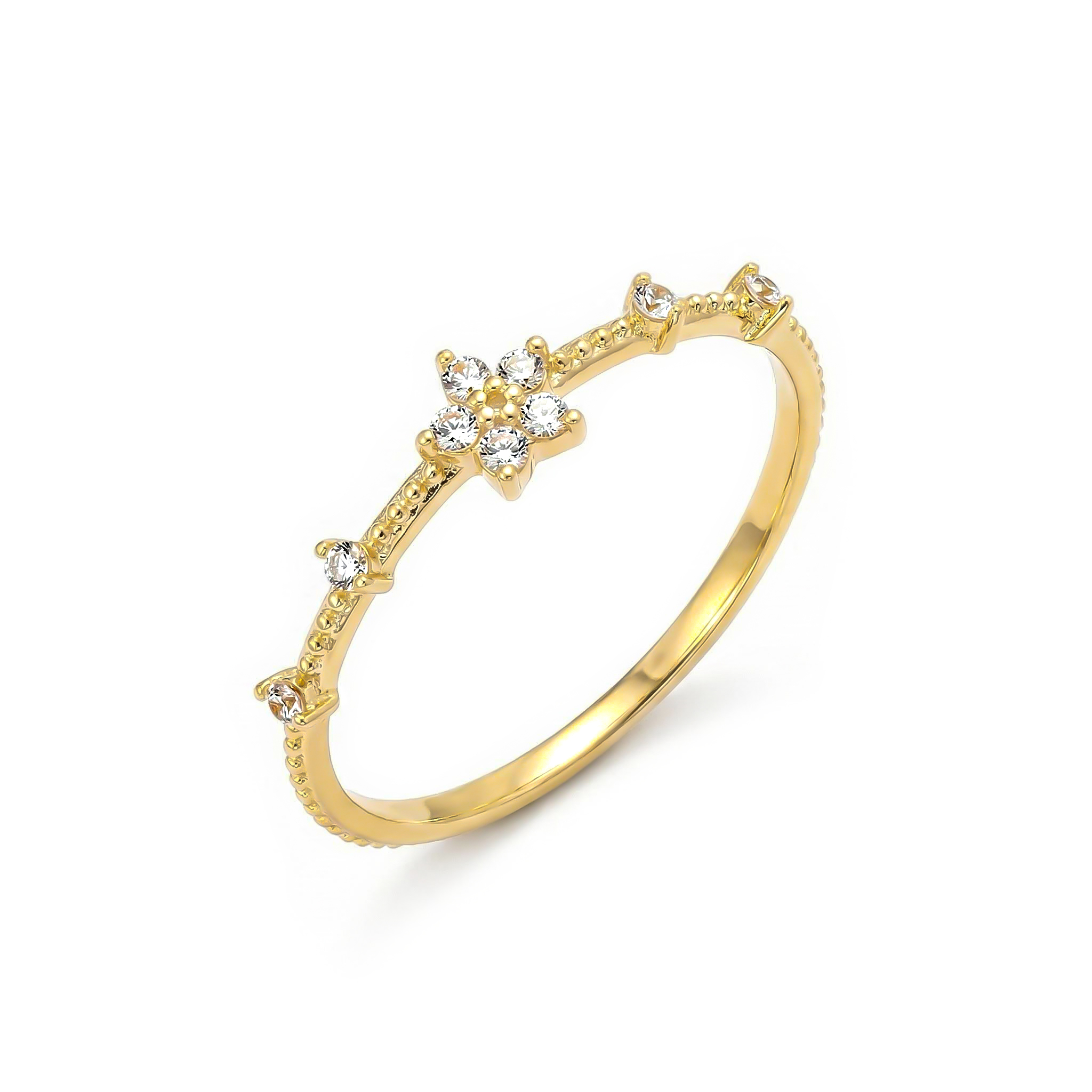 Colourful Tiny Flower Stacking Ring Bold Statement Style With Street Luxury - Image 5