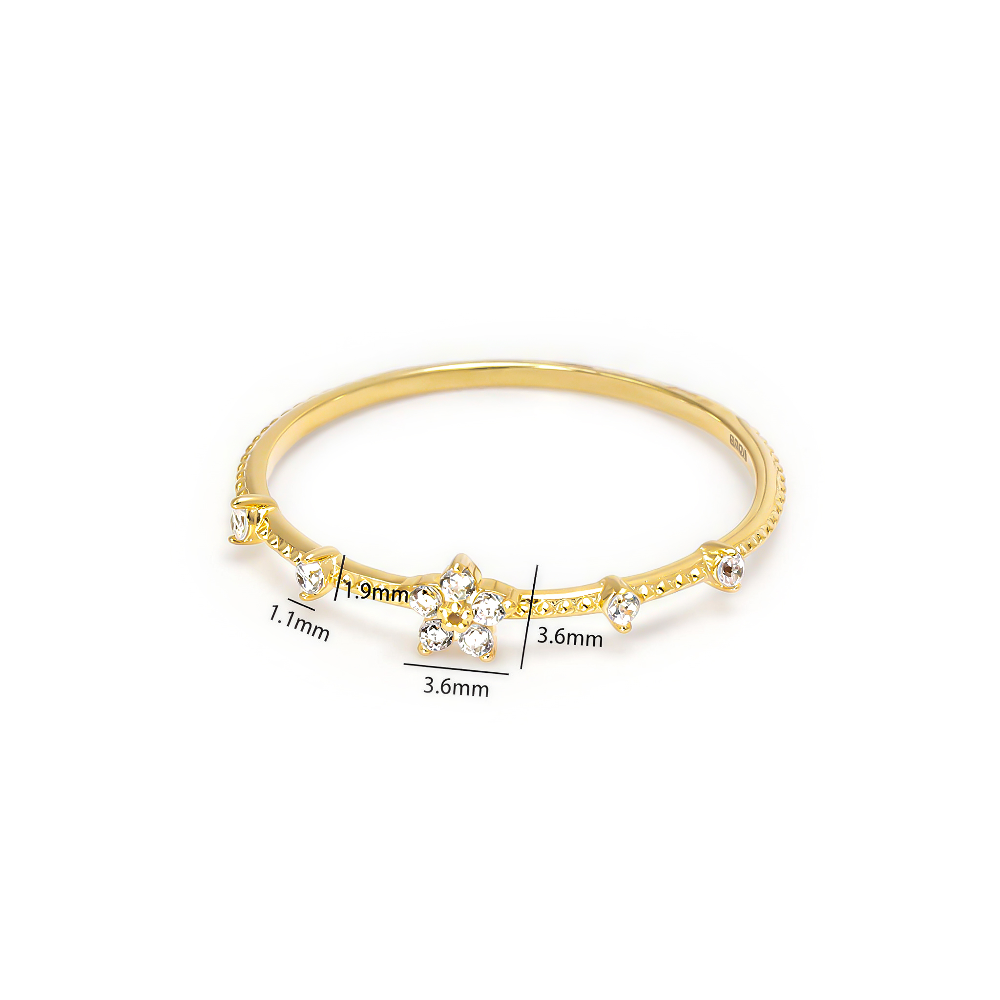Colourful Tiny Flower Stacking Ring Bold Statement Style With Street Luxury - Image 7