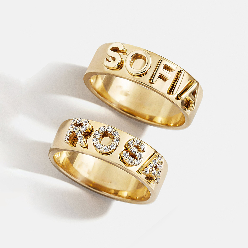 Customized Block Ring Bold Statement Style With Street Luxury - Image 4