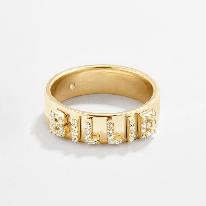 Customized Block Ring Bold Statement Style With Street Luxury