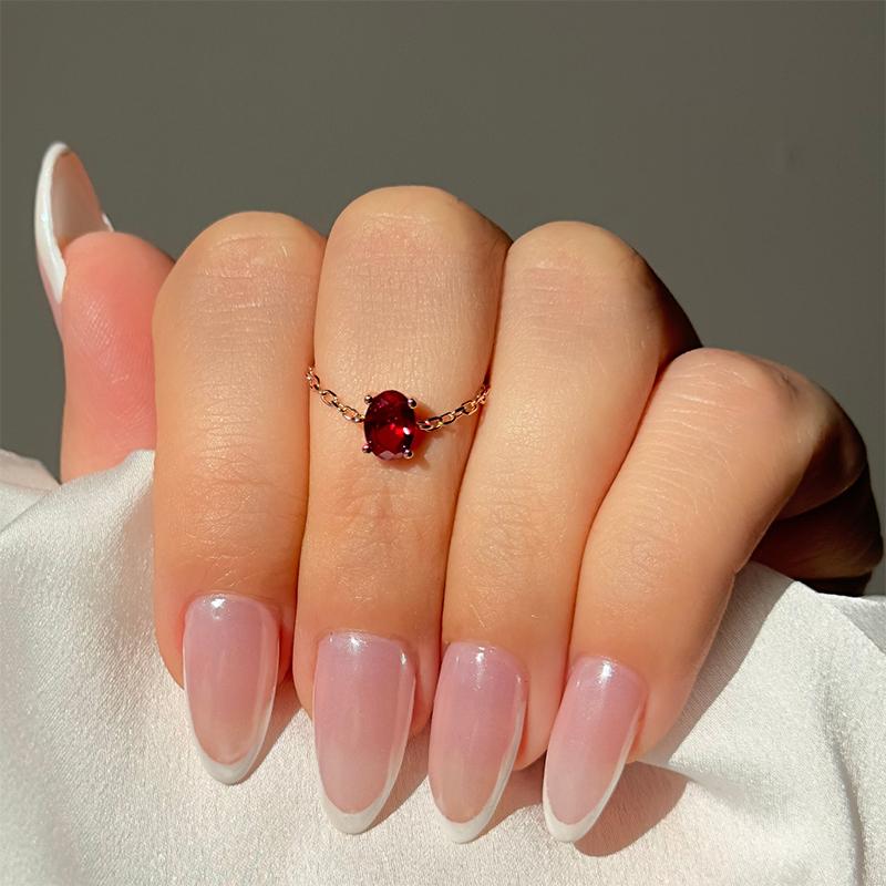 Ruby Chain Ring Bold Statement Style With Street Luxury