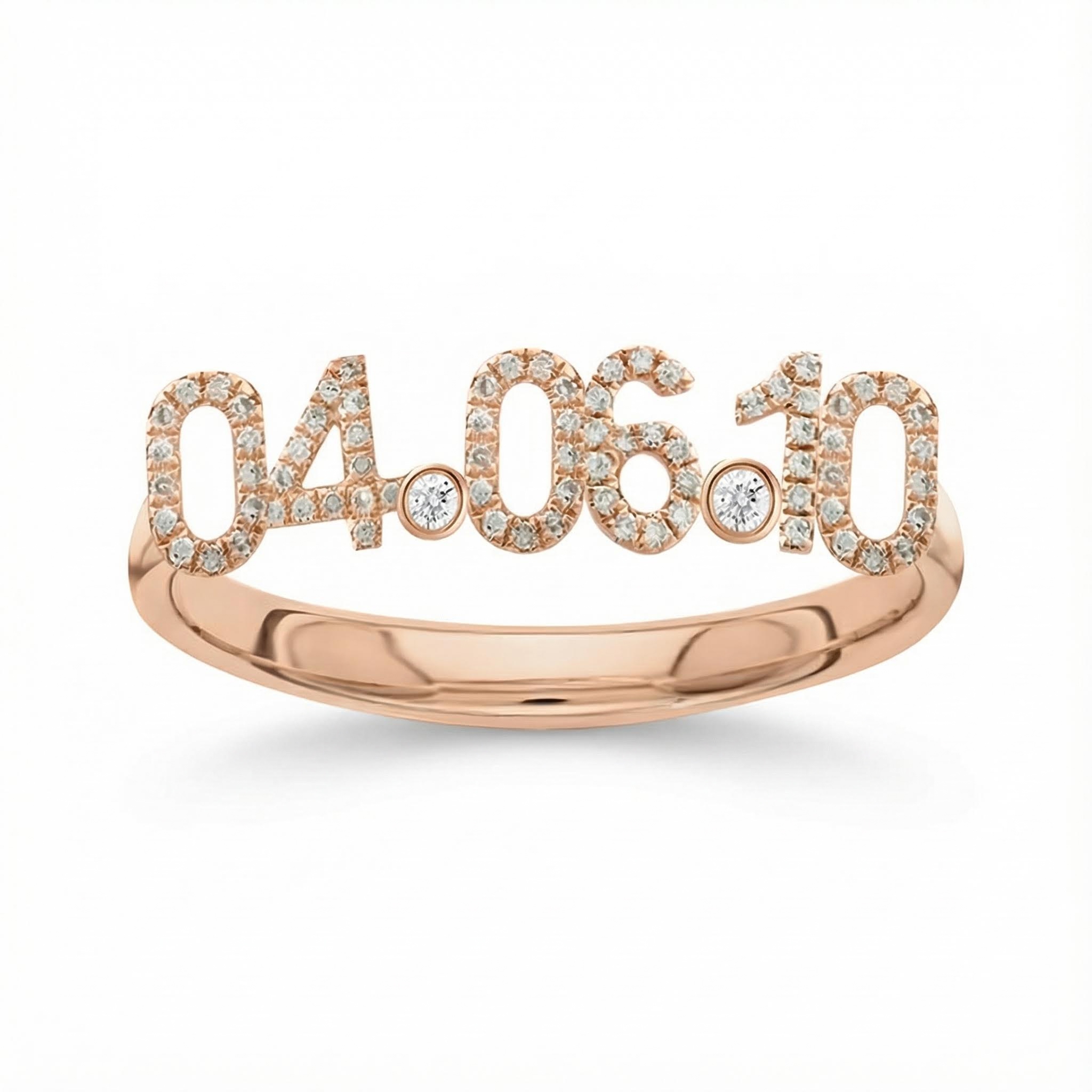 Diamond Date & Birthstone Ring Iced Out Shine With Street Luxury - Image 5