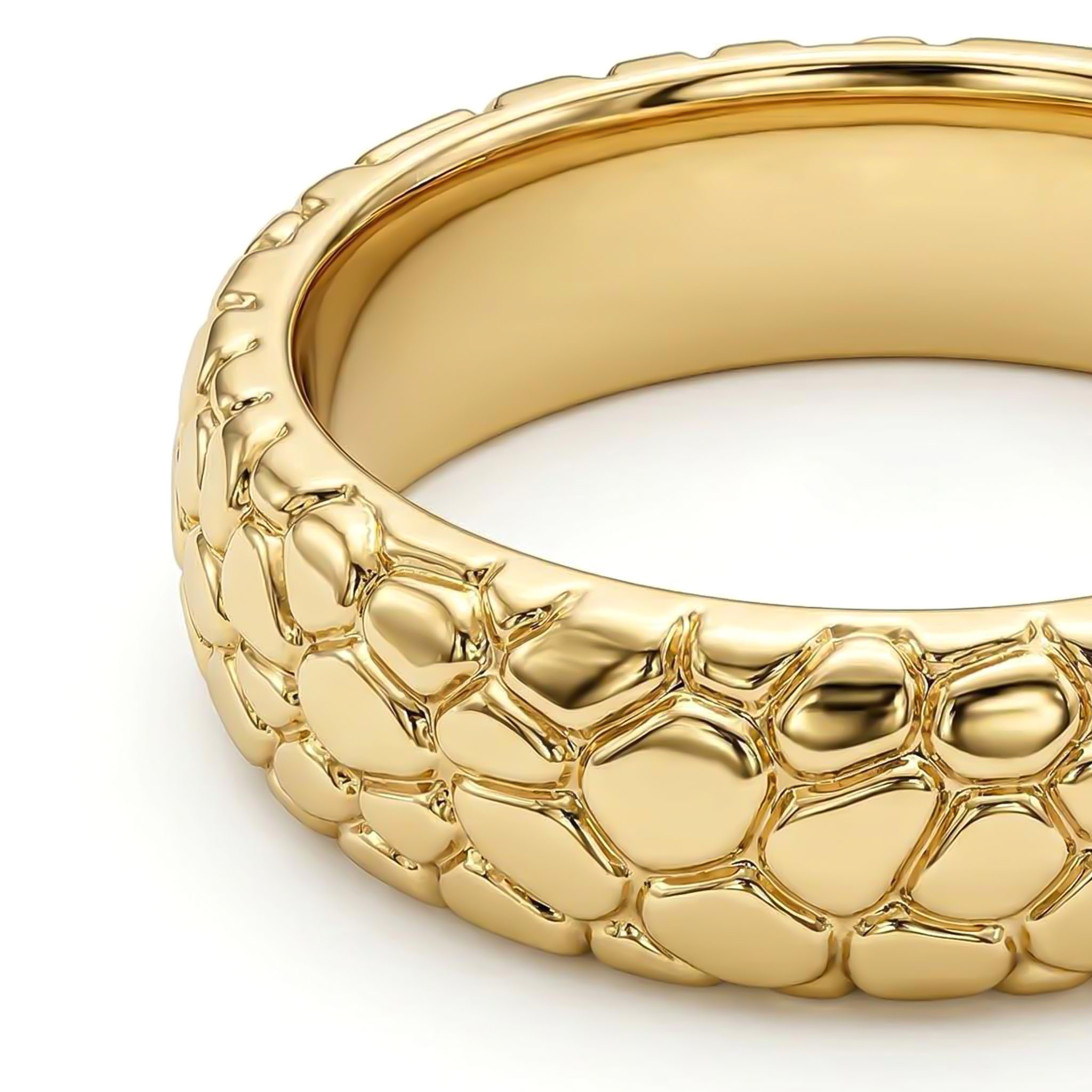 Heart Nugget Ring In Gold Gold With Bold Statement Appeal - Image 5