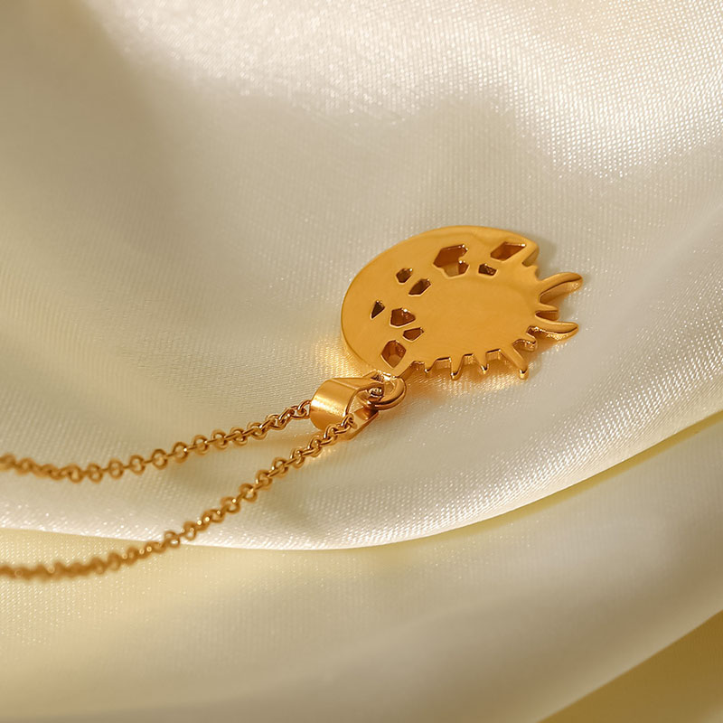 Sun Moon Star Pendant Necklace Bold Statement Style With Street Luxury - Image 9