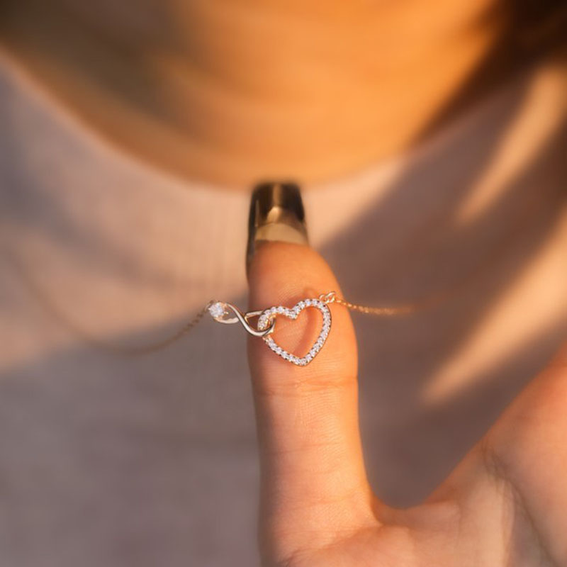 I'll Always Be There For You Infinity Love Necklace - For Friend Gold - Image 5