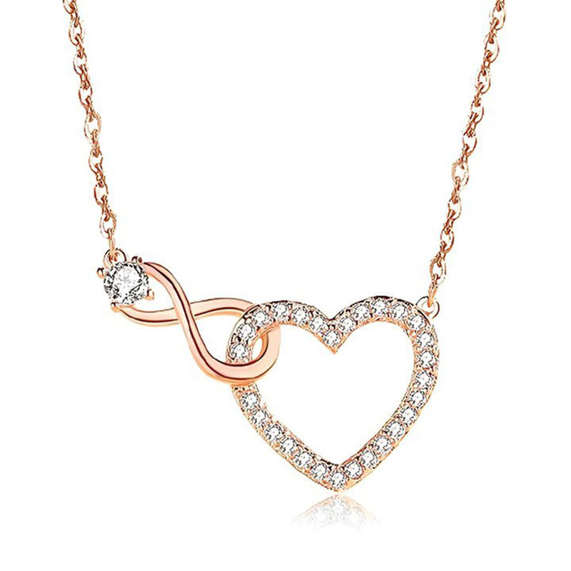 I'll Always Be There For You Infinity Love Necklace - For Friend Gold