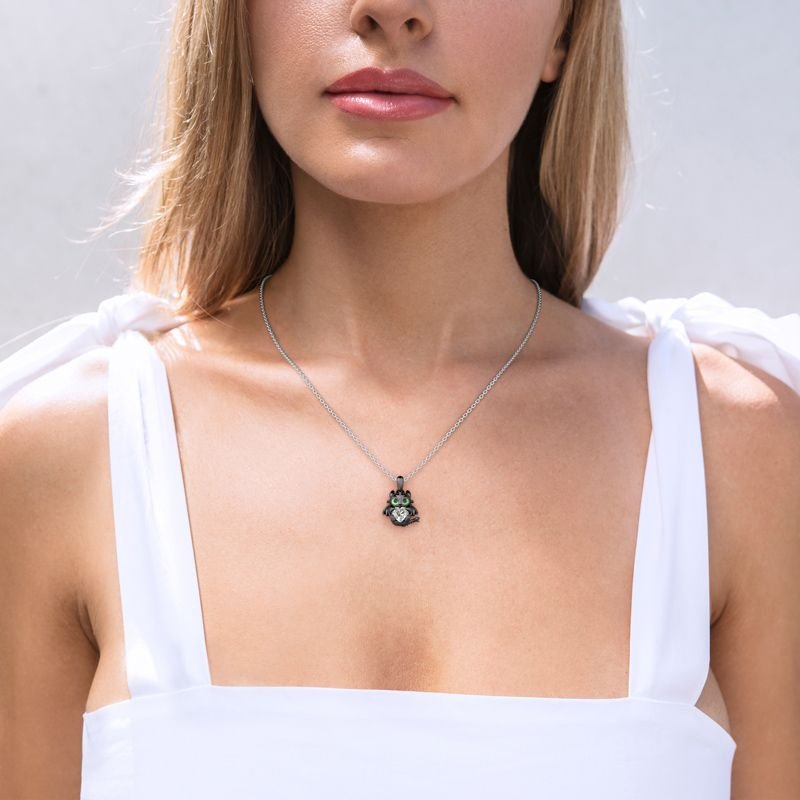 Dragon Crystal Heart Necklace Bold Statement Style With Street Luxury - Image 5