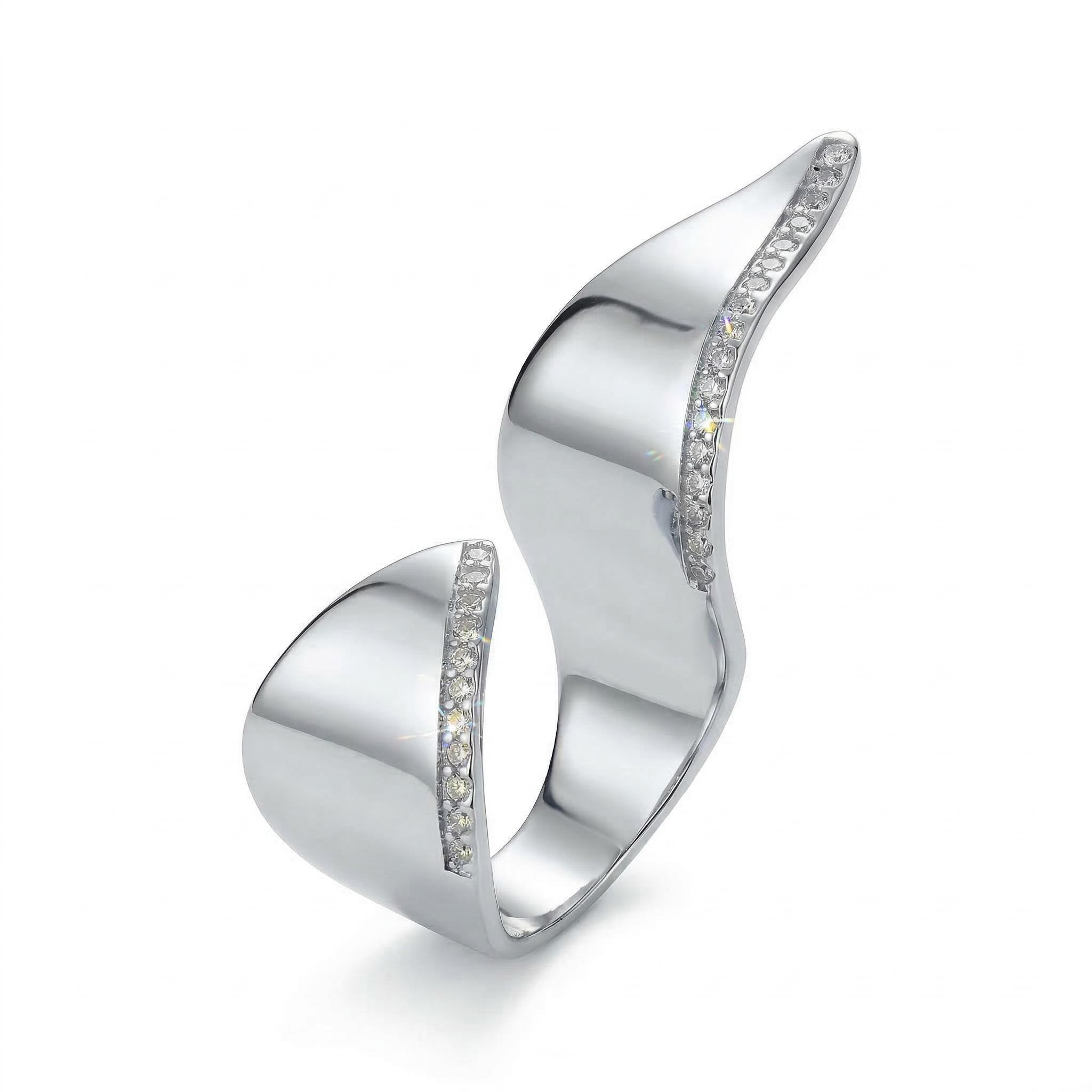 Exaggerated Irregular Open Ring Bold Statement Style With Street Luxury - Image 7