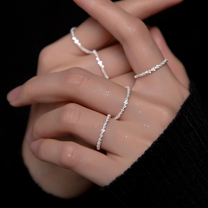 S925 Silver Gypsophila Ring Silver With Bold Statement Appeal - Image 3