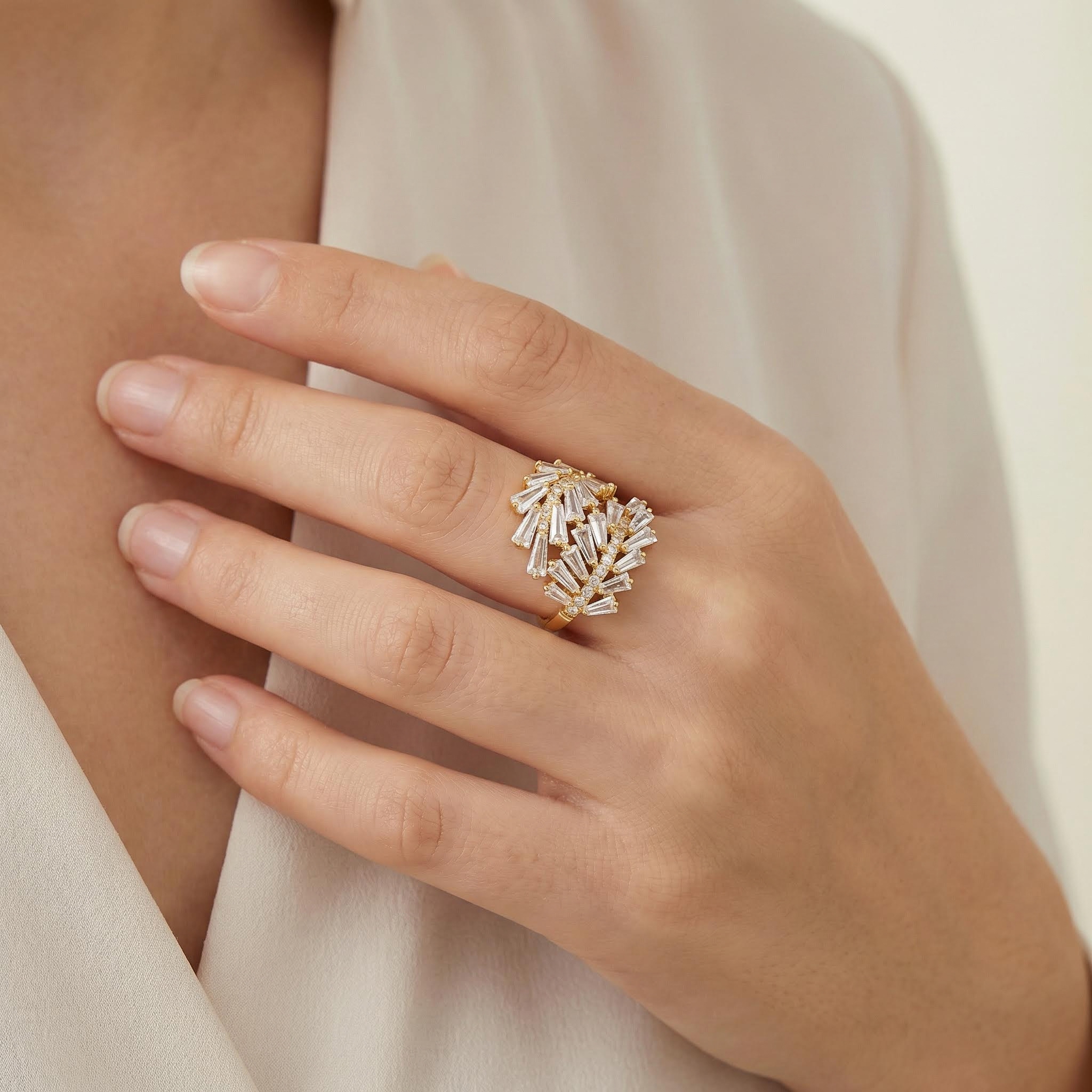 Princess Cut Guardian Angel Ring Bold Statement Style With Street Luxury - Image 4
