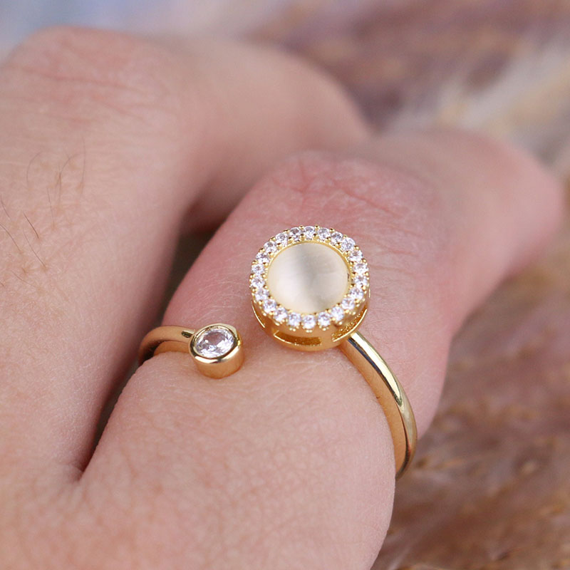 Opal Fidget Spinner Ring Bold Statement Style With Street Luxury - Image 4