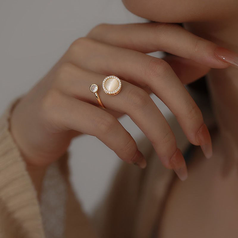 Opal Fidget Spinner Ring Bold Statement Style With Street Luxury - Image 5