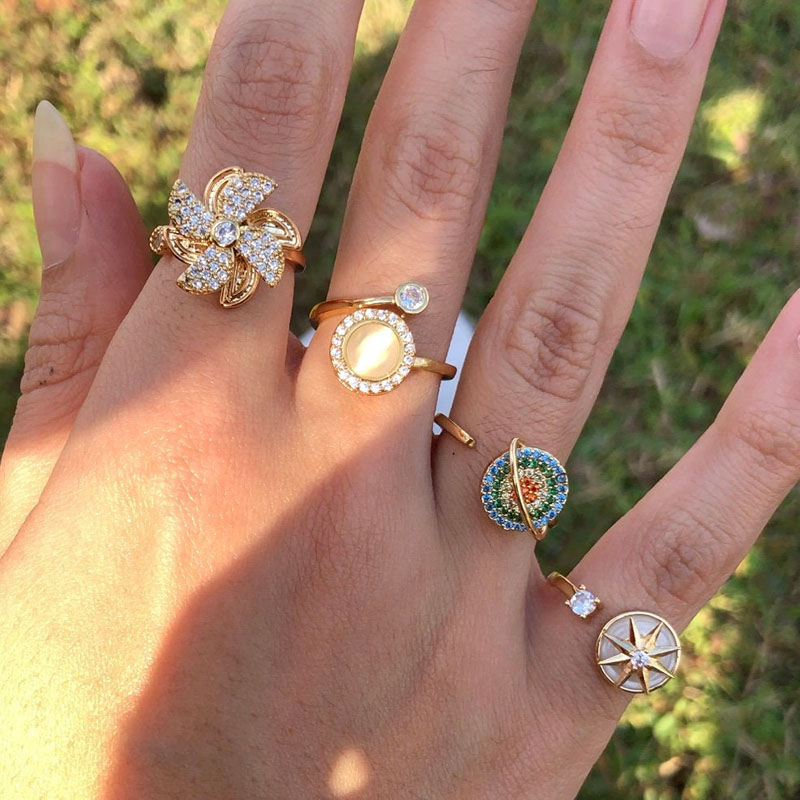 Opal Fidget Spinner Ring Bold Statement Style With Street Luxury - Image 8