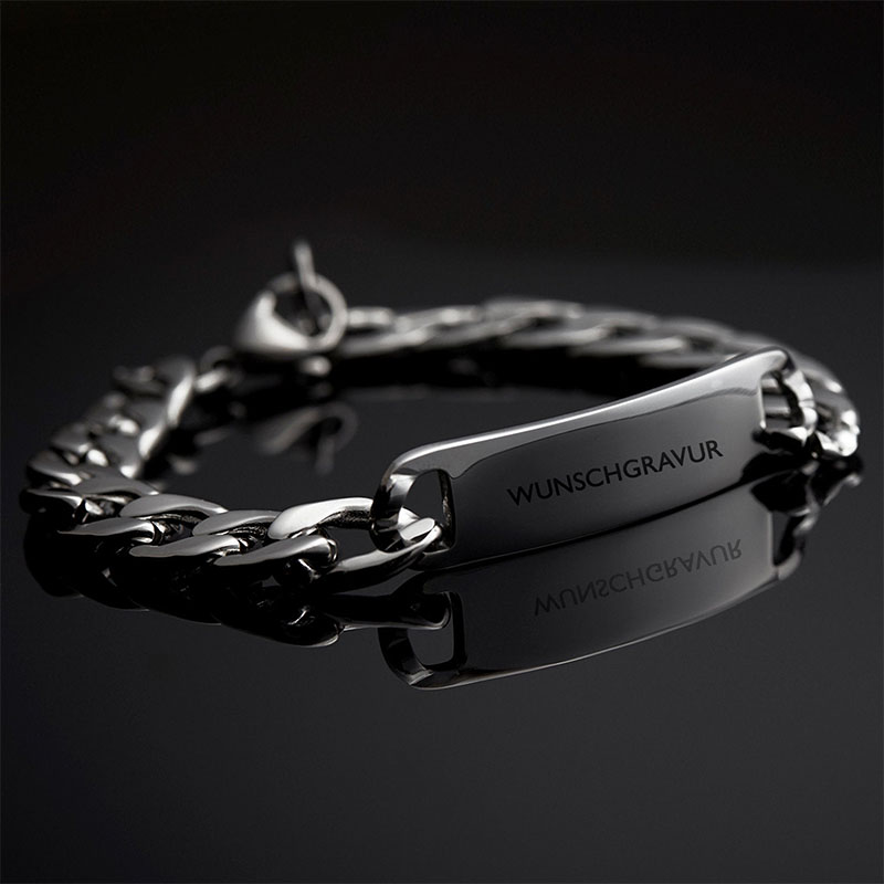 Personalized Engraved Cuban Id Bracelet For Men With Street Luxury Shine