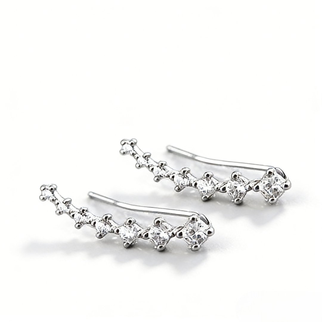 Fashion Climbers Stud Earrings Bold Statement Style With Street Luxury - Image 4